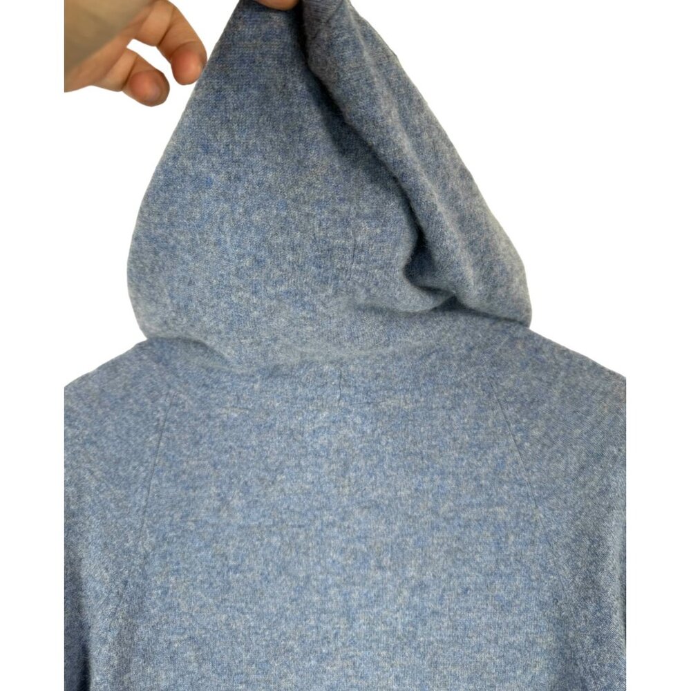 Bella Dahl Women's 100% Cashmere Blue Hoodie Sweater Dress Size S - Picture 7 of 7